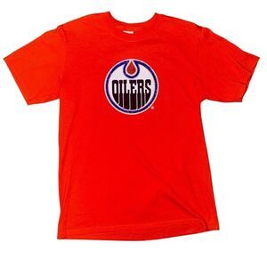 Vintage Orange Oilers Logo T-Shirt reworked vintage